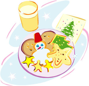 Cliparts Kerstmis Kerst voedsel 