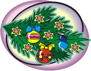 Cliparts Kerstmis Ovaal 