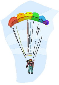 Sport Cliparts Parachuut springen 