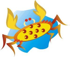 Cliparts Vissen Kreeften en krabben 