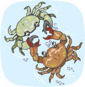 Cliparts Vissen Kreeften en krabben 