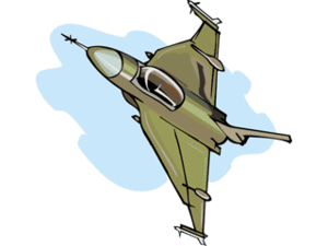 Cliparts Voertuigen Vliegtuigen Straaljager F16 Gevechtsvliegtuig