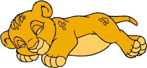 De leeuwenkoning Disney plaatjes Baby Simba Slaapt Slapen Leeuwenkoning