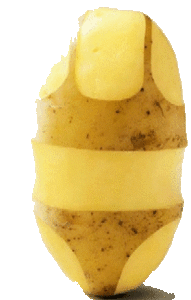 Eten en drinken Eten en drinken plaatjes Aardappelen Aardappel Geschild In De Vorm Van Een Bikini
