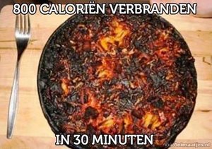 Humor Facebook plaatjes Calorien Verbranden