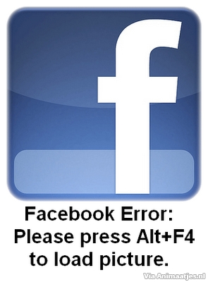 Humor Facebook plaatjes Facebook Error