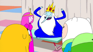 Films en series Series Adventure time De Ijskoning Aan Het Dansen Voor Prinses Bubbelgum Jake En Finn