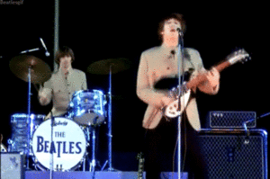 The Beatles GIF. Artiesten The beatles Gifs George harrison Ringo starr 