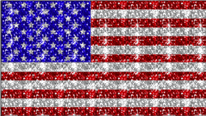 Amerika Glitter plaatjes Vlag, Amerika, Verenigde Staten, Glitter