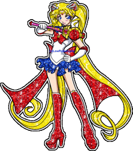 Sailor moon Glitter plaatjes 