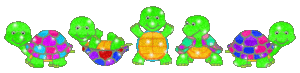 Glitter plaatjes Schildpad 