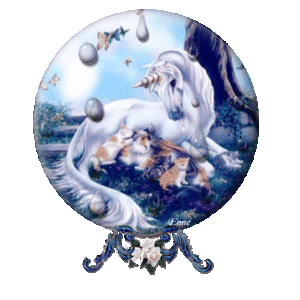 Globes Globes fantasie Eenhoorn Sneeuw Globe