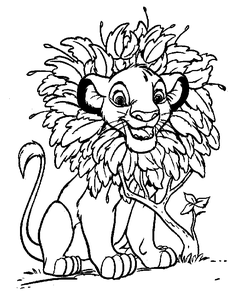 De Leeuwenkoning Kleurplaat. De leeuwenkoning Kleurplaten Disney kleurplaten 