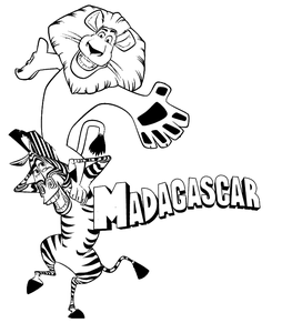 Madagascar Kleurplaat. Kleurplaten Disney kleurplaten Madagascar 