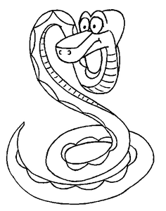 Slangen Kleurplaat. Slangen Kleurplaten 