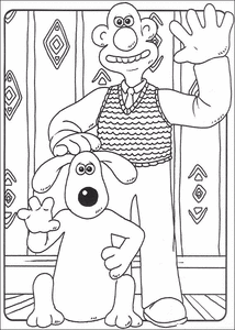 Wallace En Gromit Kleurplaat. Kleurplaten Tv series kleurplaten Wallace en gromit 