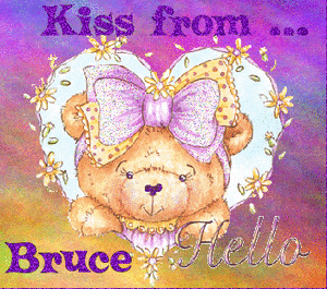 Bruce Naamanimaties Kusje Van Bruce Kiss From