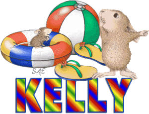 Naamanimaties Kelly Muis Klaar Voor Strand Kelly