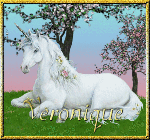 Naamanimaties Veronique Wit Paard Schimmel Veronique Eenhoorn Glitter