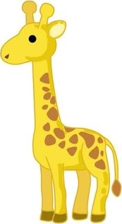 Giraffen Plaatjes Jong Geel Giraffe