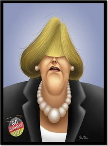 Plaatjes Karikaturen Angela Merkel Karikatuur
