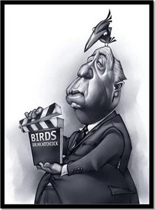 Plaatjes Karikaturen Alfred Hitchcock Karikatuur