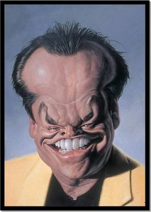 Plaatjes Karikaturen Jack Nicholson Karikatuur