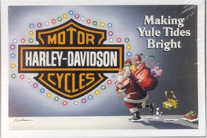 Kerstmannen Plaatjes Kerstman Harley Davidson