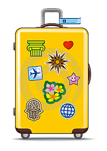 Plaatjes Koffer Vakantie Koffer Met Stickers