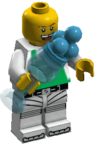 Plaatjes Lego Een Lego Mannetje Dat Een Ijsje Neemt