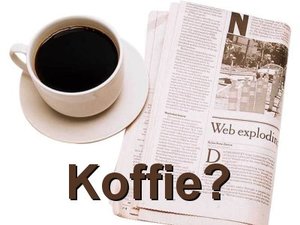 Plaatjes Text animaties Krant Koffie