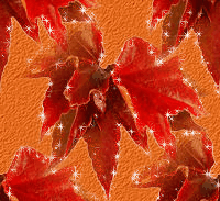 Achtergronden Herfst Rode Bladeren Met Glitterrand