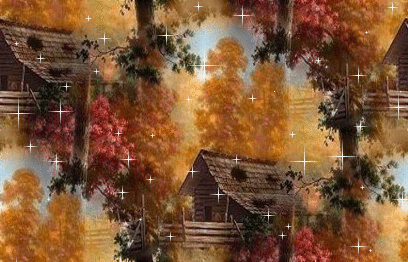 Achtergronden Herfst Huisje In De Herfst
