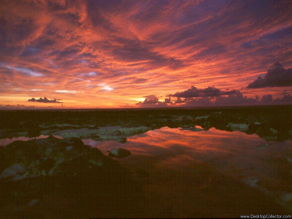 Achtergronden zonsondergang 
