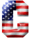 Alfabetten Amerikaanse vlag Letter C