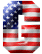 Alfabetten Amerikaanse vlag Letter G