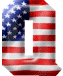 Alfabetten Amerikaanse vlag Letter Q