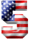 Alfabetten Amerikaanse vlag Cijfer 5