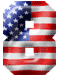 Alfabetten Amerikaanse vlag Cijfer 8