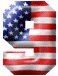 Alfabetten Amerikaanse vlag Cijfer 9