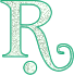 Ariel Alfabetten Letter R