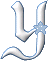 Alfabetten Assepoester 2 glitter Letter Y,