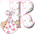 Alfabetten Baby 2 Baby In Babydoek Letter R