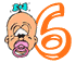 Alfabetten Baby 5 Cijfer 6,