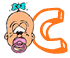 Alfabetten Baby 5 Letter C,