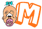 Alfabetten Baby 5 Letter M,
