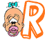 Alfabetten Baby 5 Letter R,