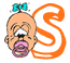 Alfabetten Baby 5 Letter S,