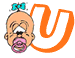 Alfabetten Baby 5 Letter U,