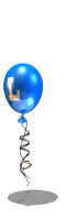 Alfabetten Ballon blauw 